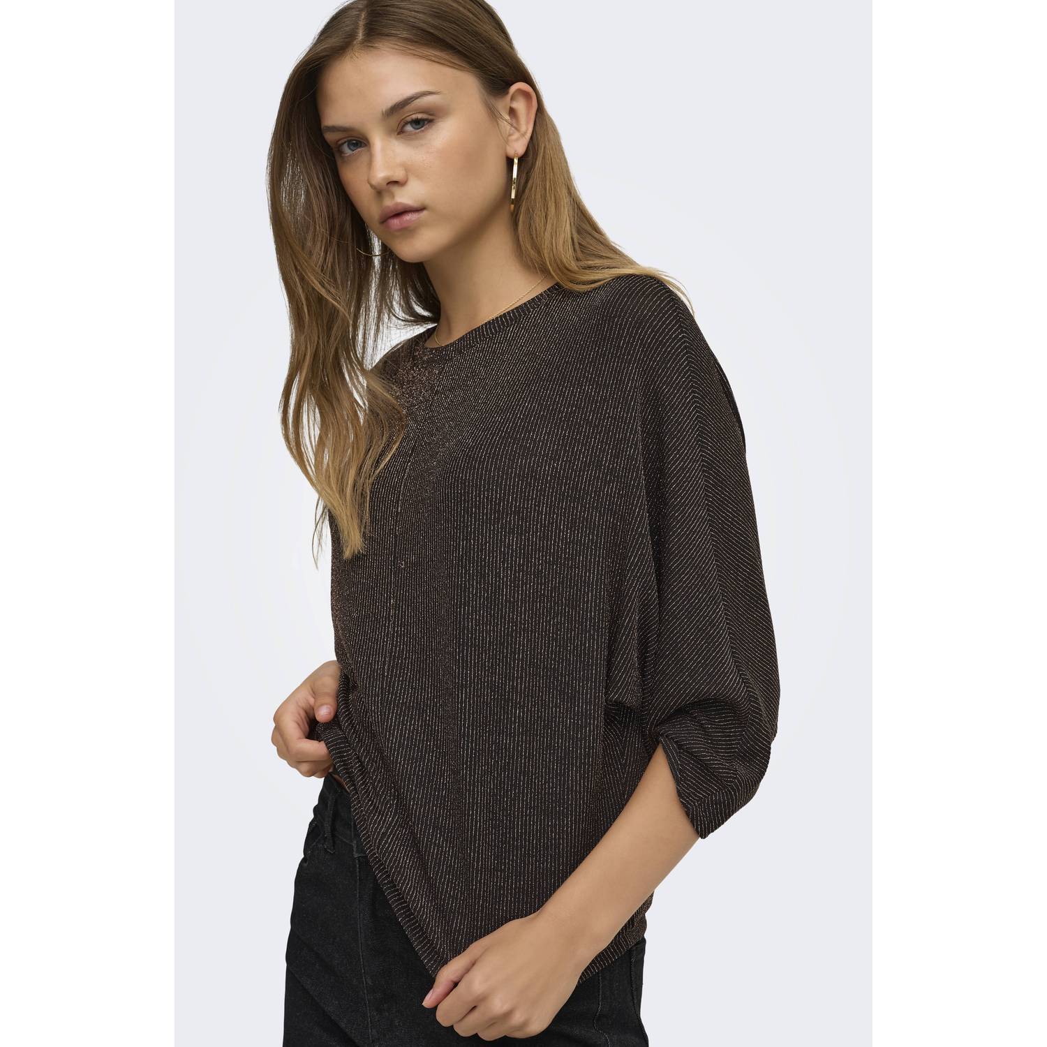 ONLY top zwart goud