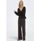 ONLY high waist wide leg casual broek met glitters - zwart