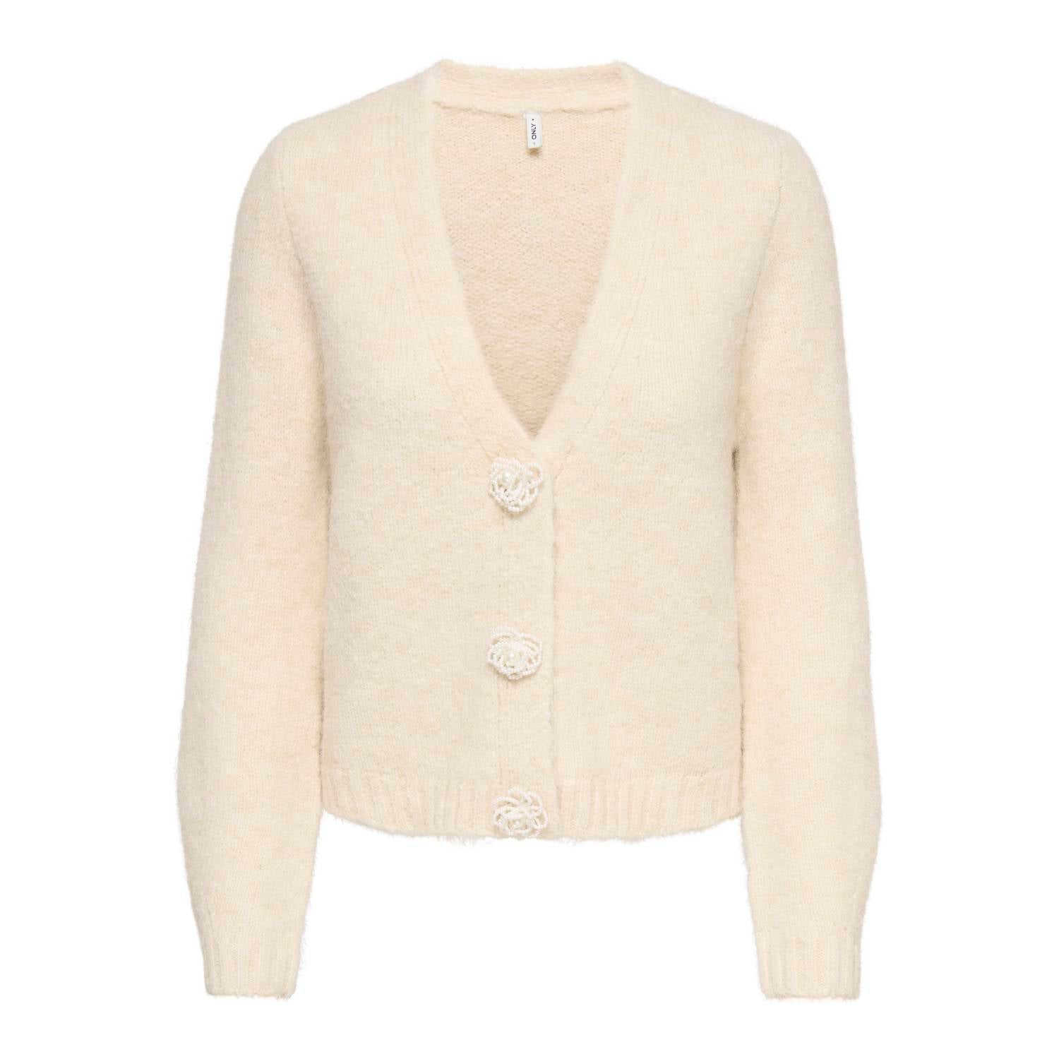 ONLY gebreid vest beige