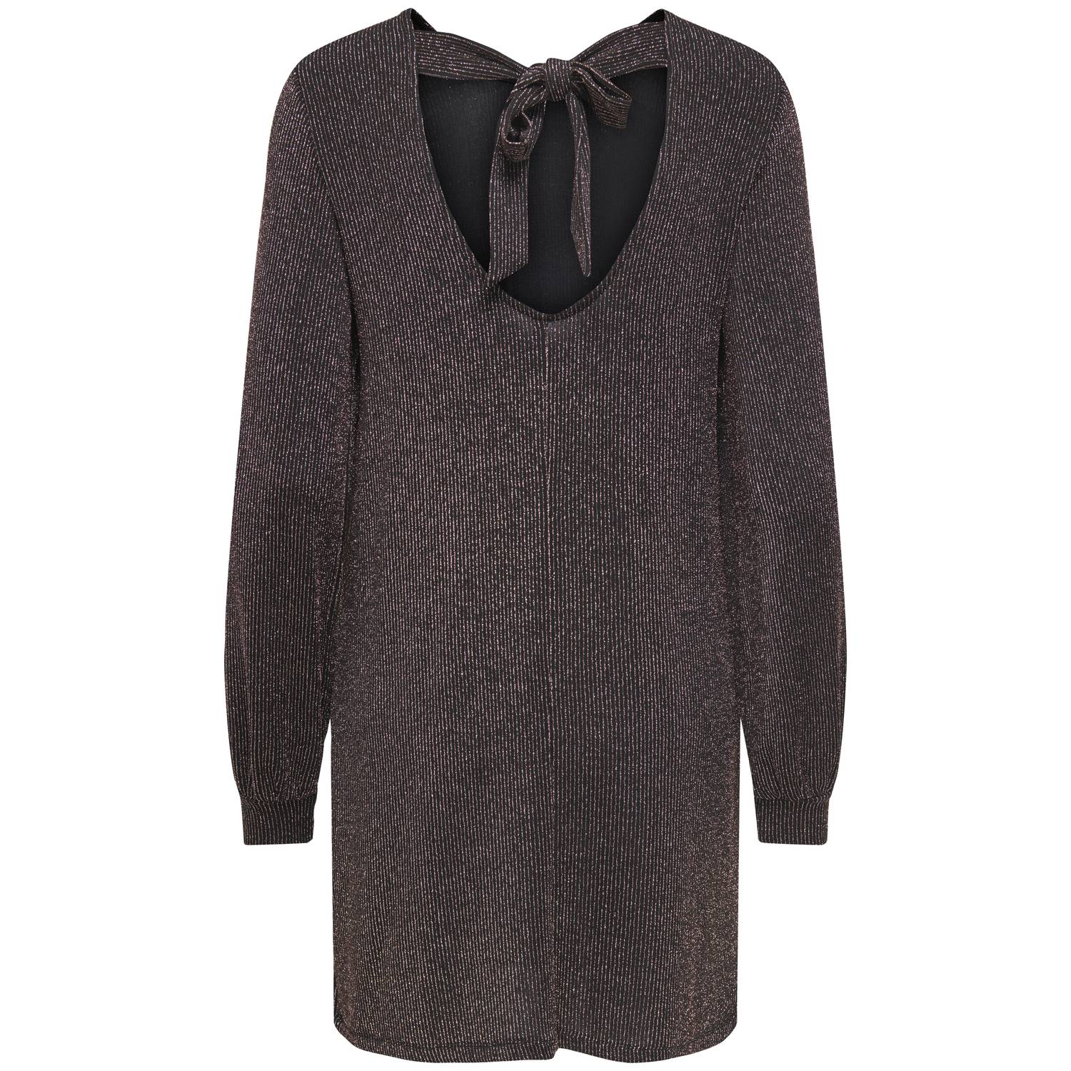 ONLY korte jurk met glitters zwart goud