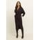 Expresso travelstof midi jurk - zwart