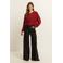Expresso gebreid vest met wol - rood