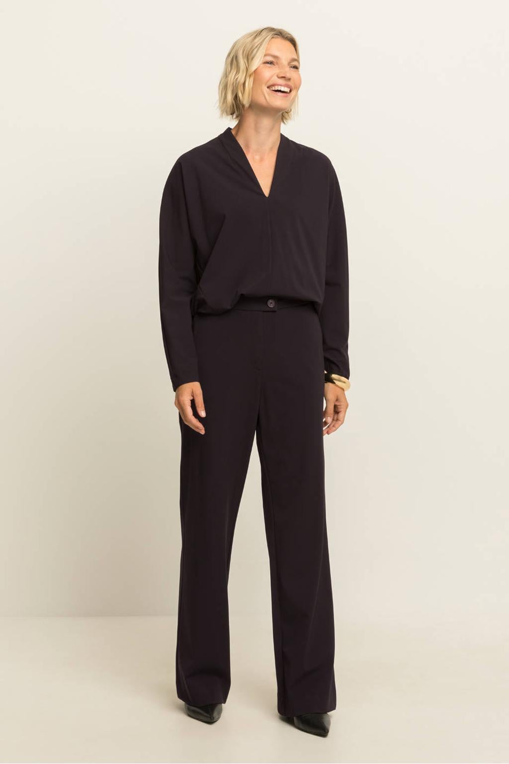 Expresso flared broek - zwart
