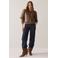 Summum imitatieleren top - bruin