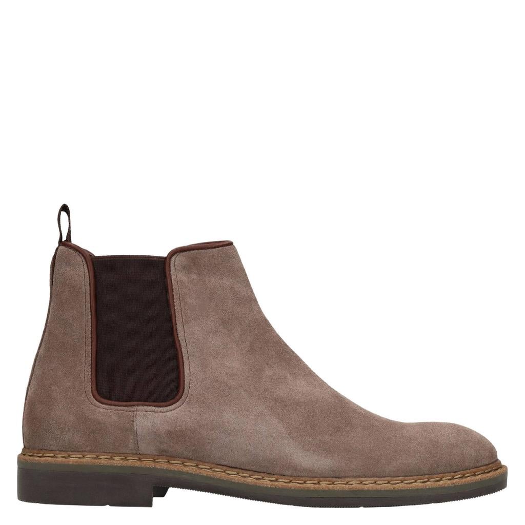 Manfield suède chelsea boots - taupe