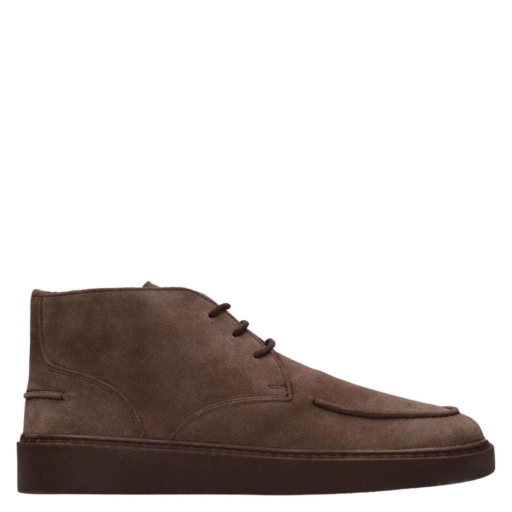 Manfield suède veterboots - taupe