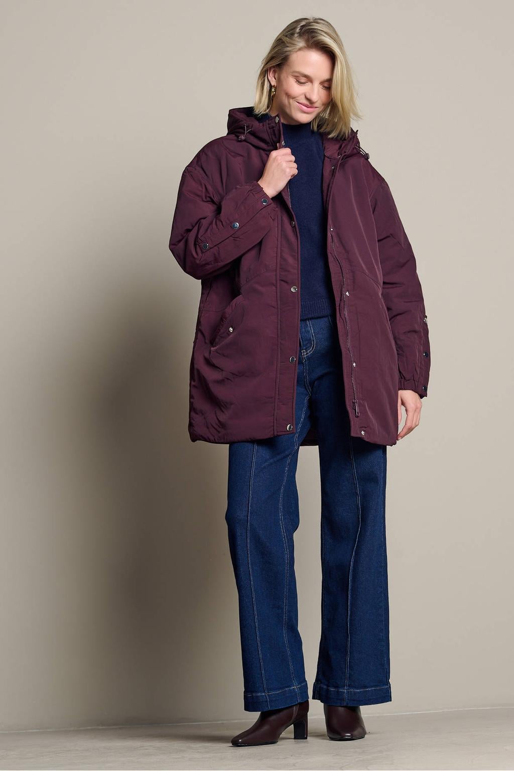LOLALIZA winterparka - aubergine