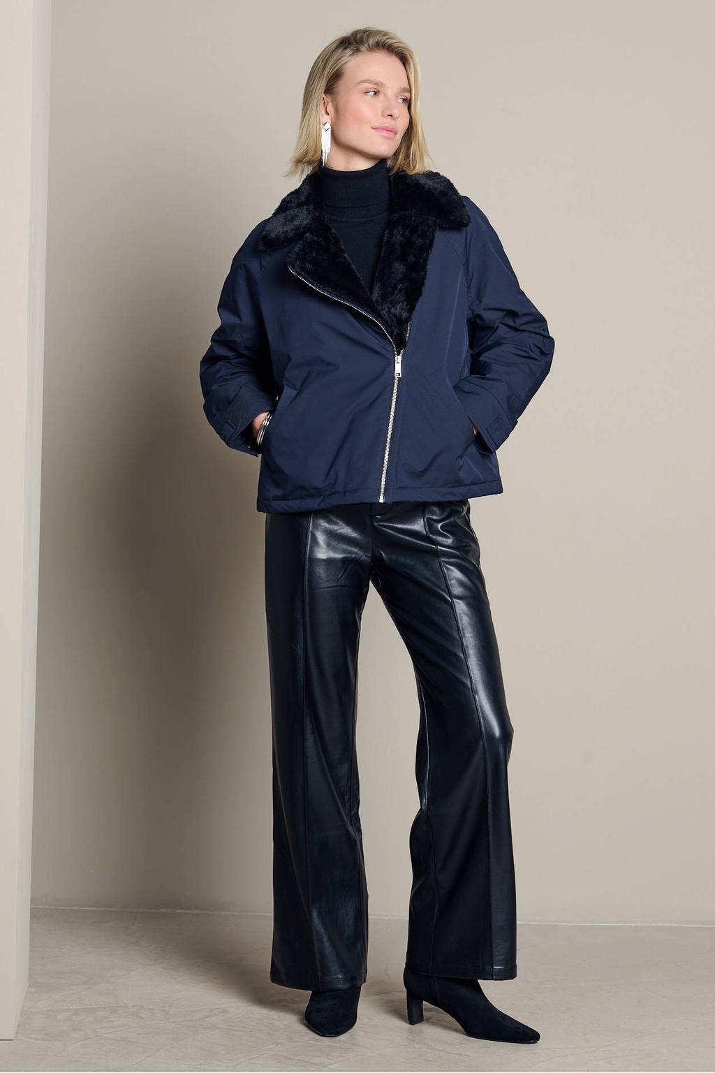 LOLALIZA winterjas - donkerblauw