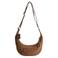 BURKELY suède crossbody tas bruin