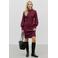 VERO MODA gebreide midi jurk - donkerrood