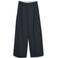 VERO MODA wide leg casual broek met plooien - donkerblauw