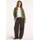 Circle of Trust X Iris Zeilstra imitatieleren barrel broek - donkerbruin