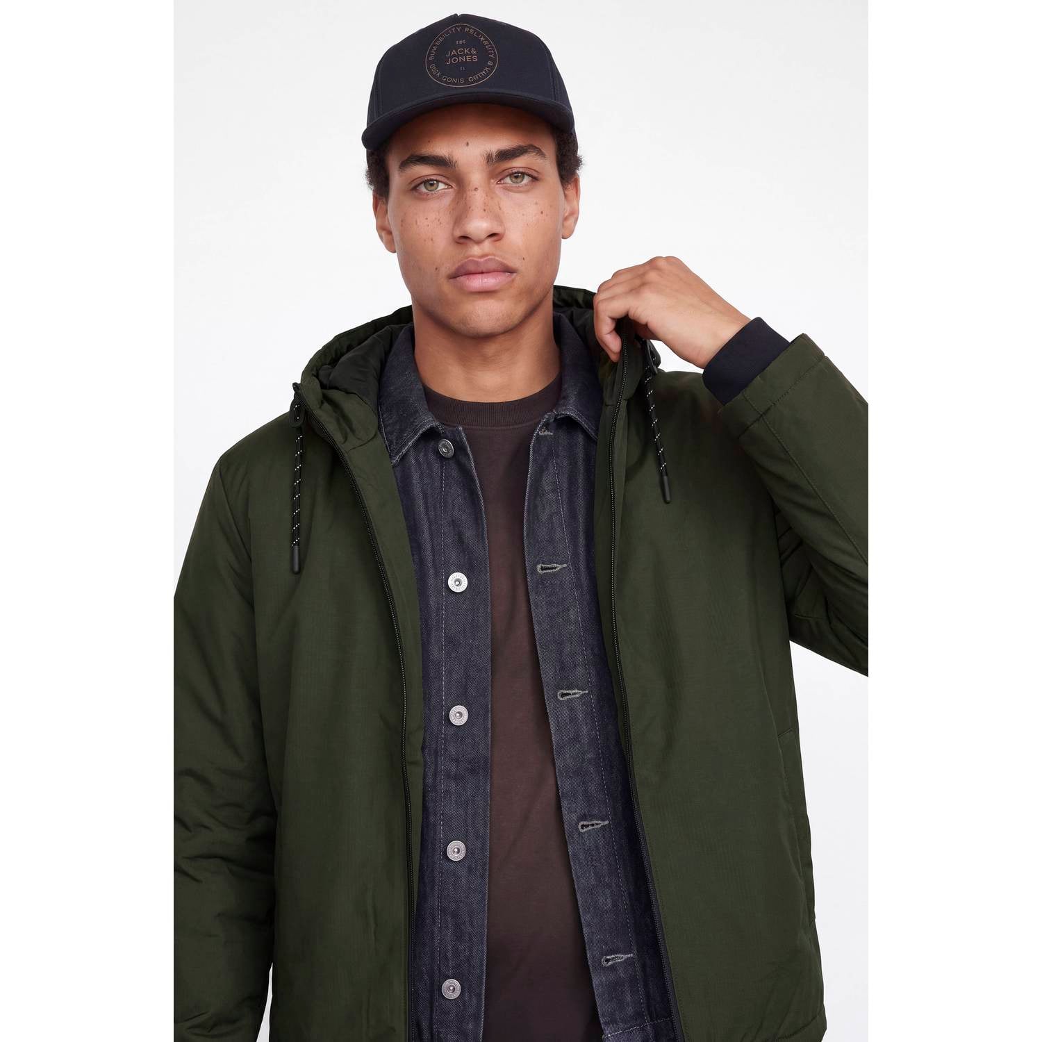 JACK & JONES CORE winterjas donkergroen