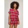 Hunkemöller flanel shortama - rood