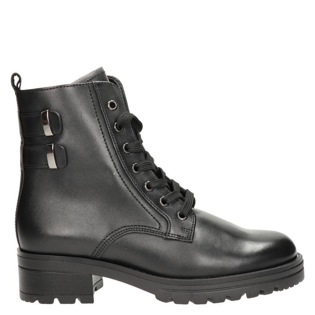 Gabor leren veterboots met profielzool - zwart
