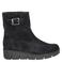Gabor suède enkelboots met sleehak - donkerblauw