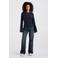 America Today longsleeve met plooien - donkerblauw