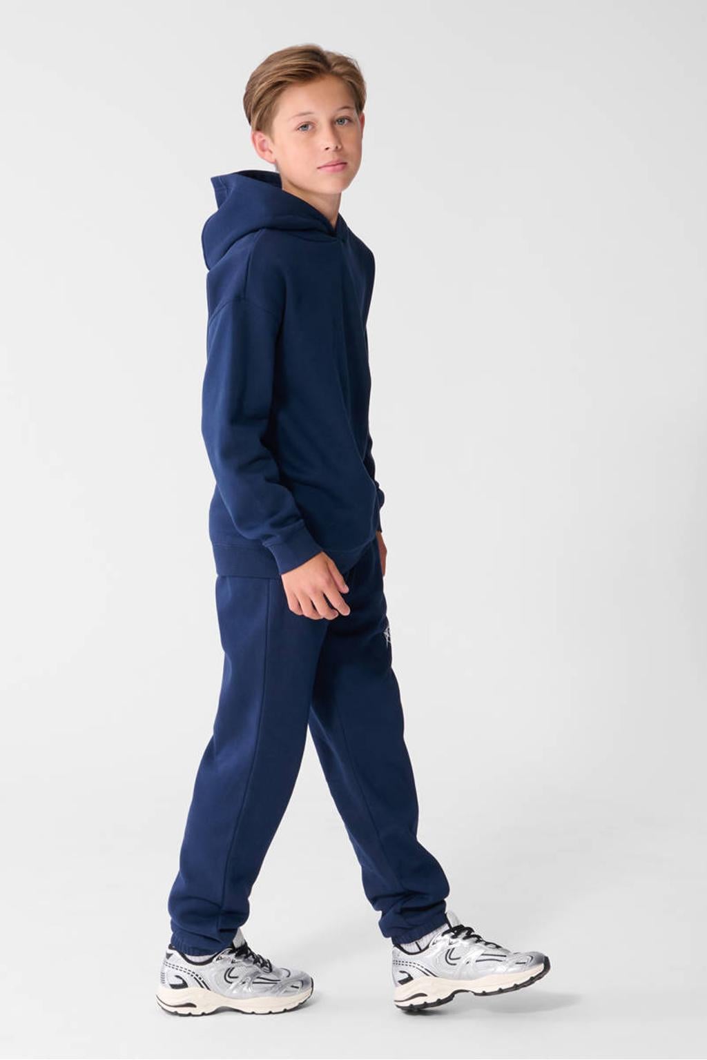 Shoeby joggingbroek met tekst - donkerblauw