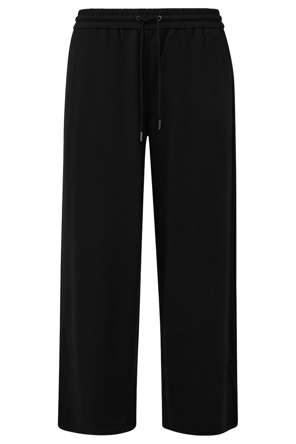 s.Oliver Curve Plus Size straight leg casual broek - zwart