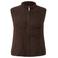 s.Oliver Curve Plus Size gebreid gilet - donkerbruin
