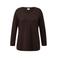 s.Oliver Curve Plus Size top - donkerbruin
