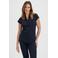 Lady Day travelstof blouse - donkerblauw