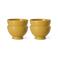 HKLIVING Farmhouse ceramics aardewerken kommen Ø11 cm - oker (set van 4)