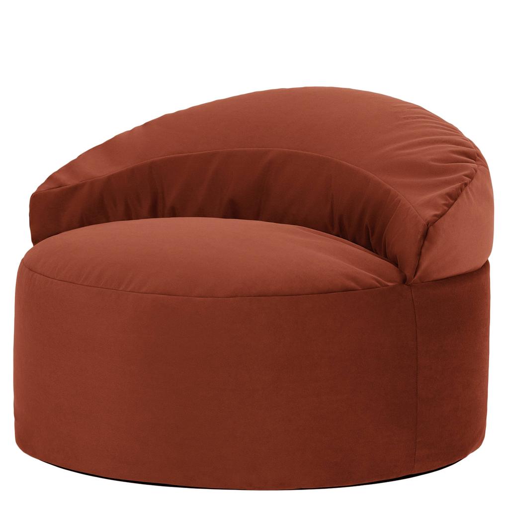 icon icon - Orb Zitzak Fauteuil - Fluweel - Terracotta