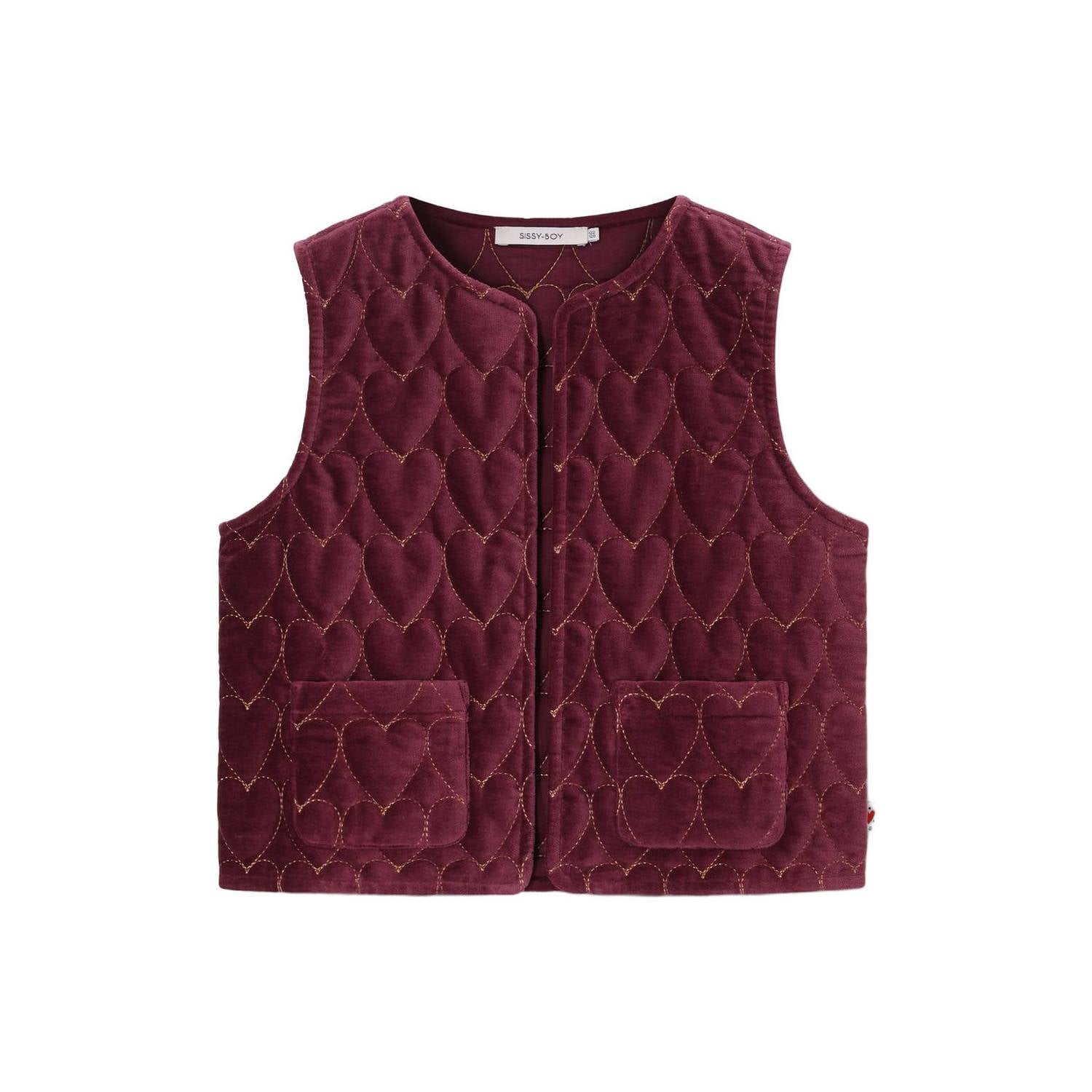 Sissy-Boy gilet donkerrood
