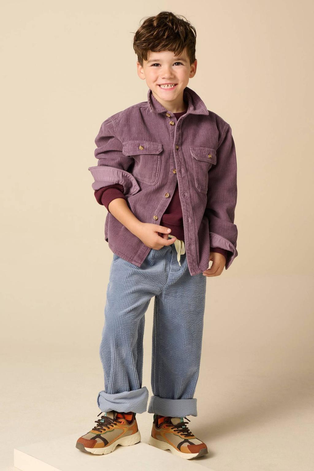 Sissy-Boy corduroy casual overhemd - paars