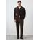 Mango Man gebreid vest met wol - donkerbruin