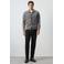 Mango Man gebreid vest met wol - grijs