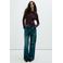 Mango gestreepte pullover met glitters - marineblauw/rood