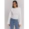 Refined Department getailleerd T-shirt met plooien - wit