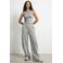 HYPEDROP loose fit casual broek met plooien - grijs