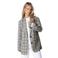 Colourful Rebel geruite blazer met borduursels - beige