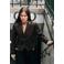 Mango leren blazer - bruin