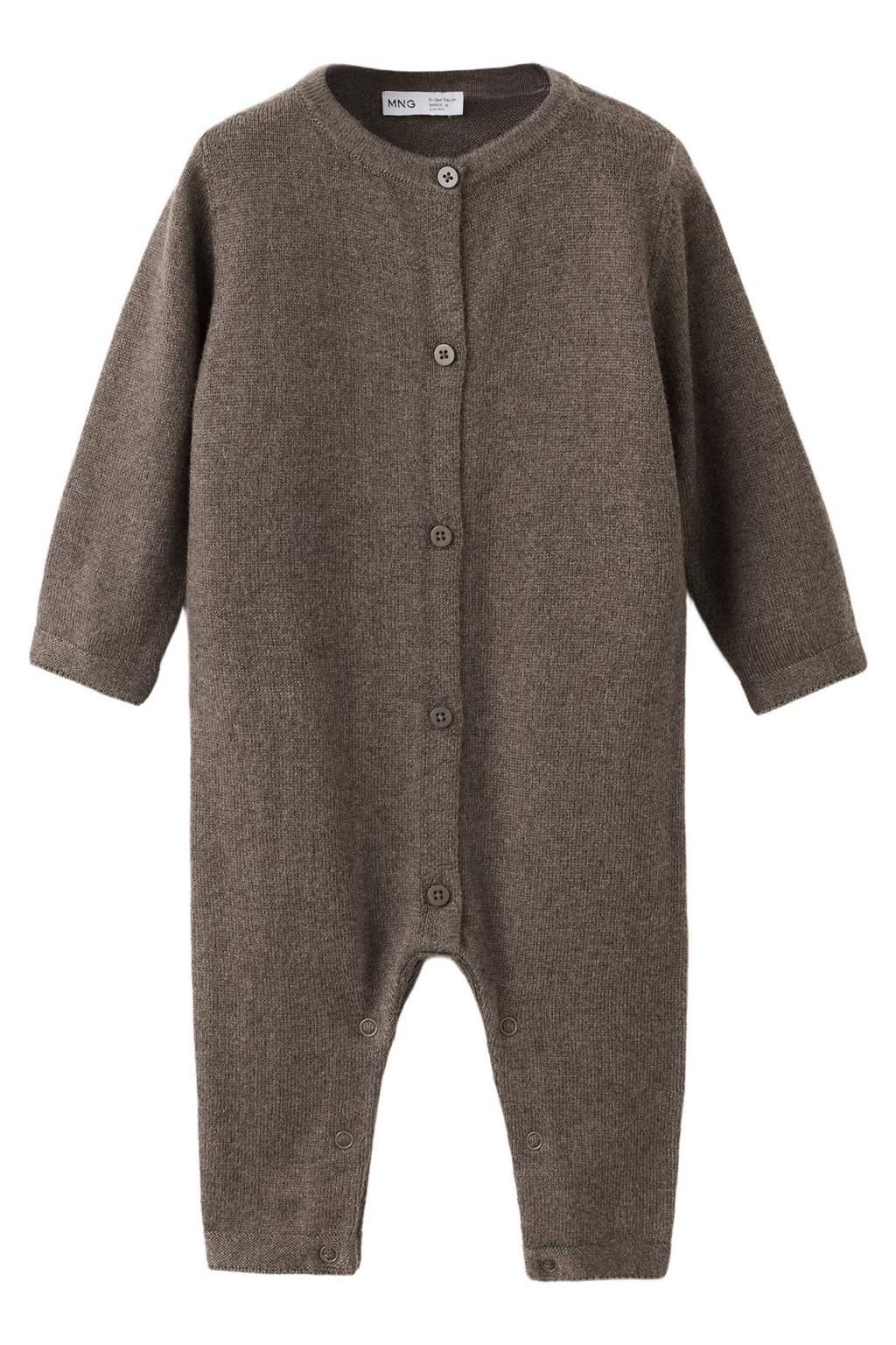 Mango Kids katoenen boxpak - donkerbruin