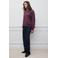 MANGO TEEN sweater met strass-steentjes - donkerrood