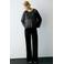 MANGO TEEN semi-transparante blousetop - zwart