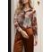 Elvira Collections gebloemde blouse - beige/bruin