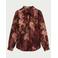Elvira Collections gebloemde blouse - donkerrood