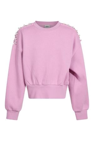 sweater met parels - roze