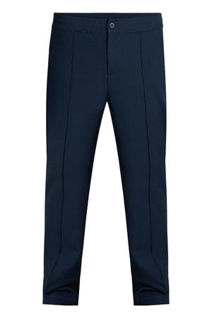 relaxed fit casual broek - donkerblauw