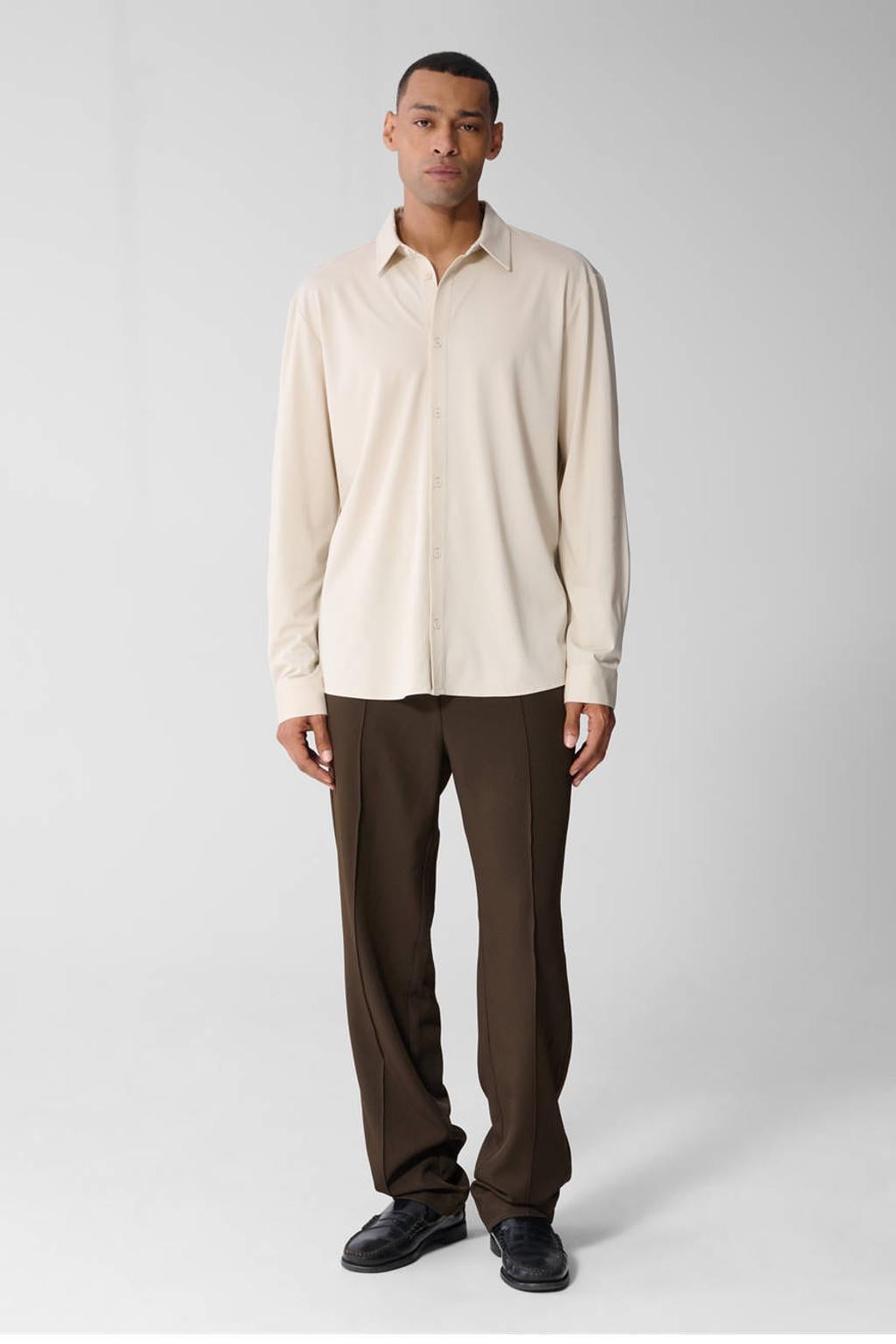 Shoeby relaxed fit casual broek - donkerbruin