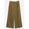 VERO MODA wide leg casual broek met krijtstreep - bruin
