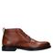 Manfield leren veterschoenen - cognac
