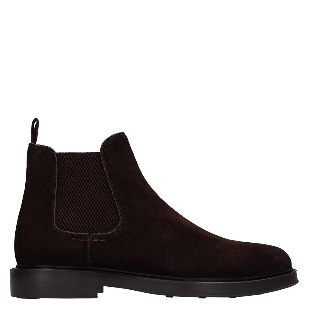 Manfield suède chelsea boots - donkerbruin