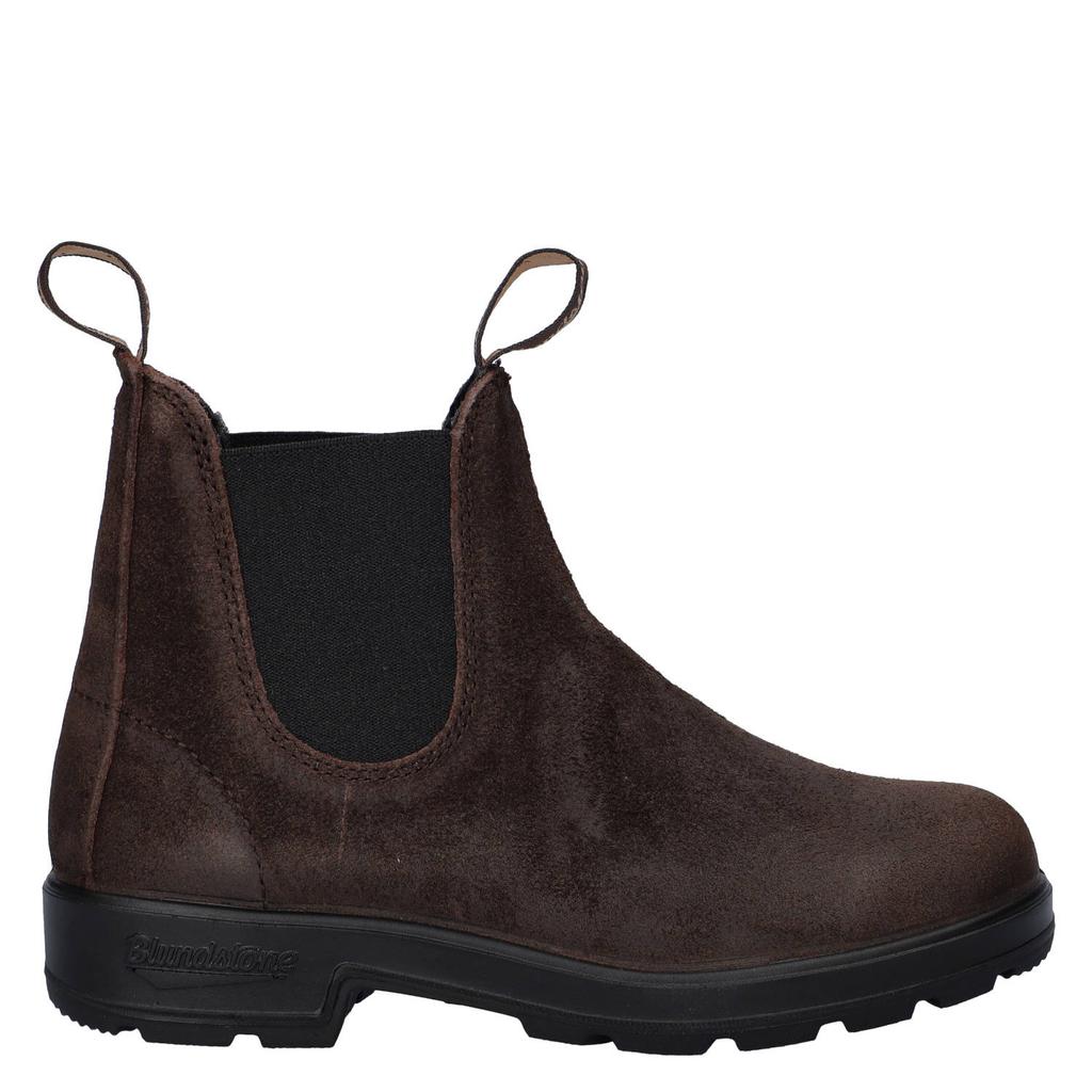 Blundstone suède chelsea boots met profielzool - bruin
