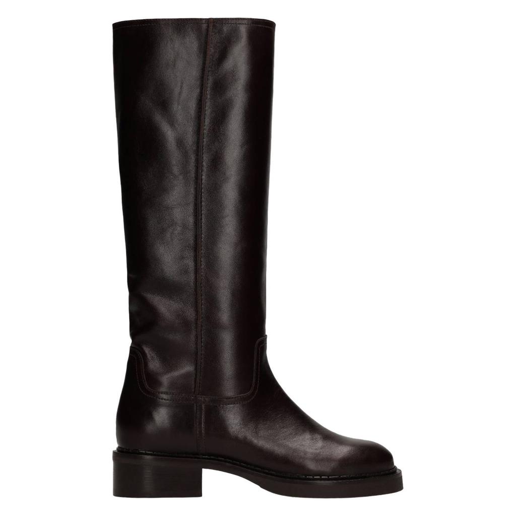 Manfield leren laarzen - bruin